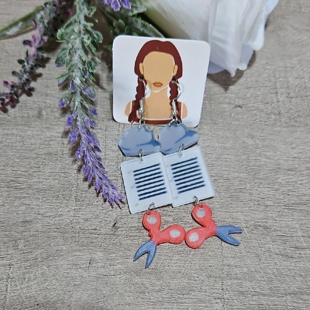 Rock 🎁 Paper Scissors Hook Style Earrings